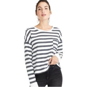 Abercrombie & Fitch 100% Cotton Striped Long Sleeve Nautical Top Size S